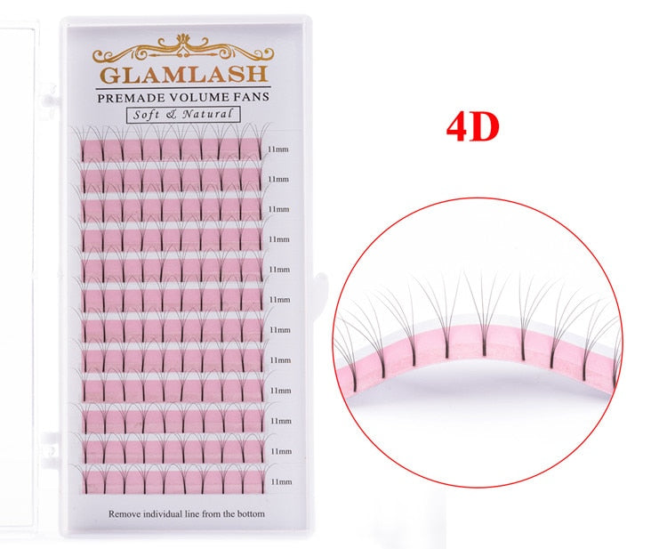 C/D Curl Long Stem Premade Eyelashes Set